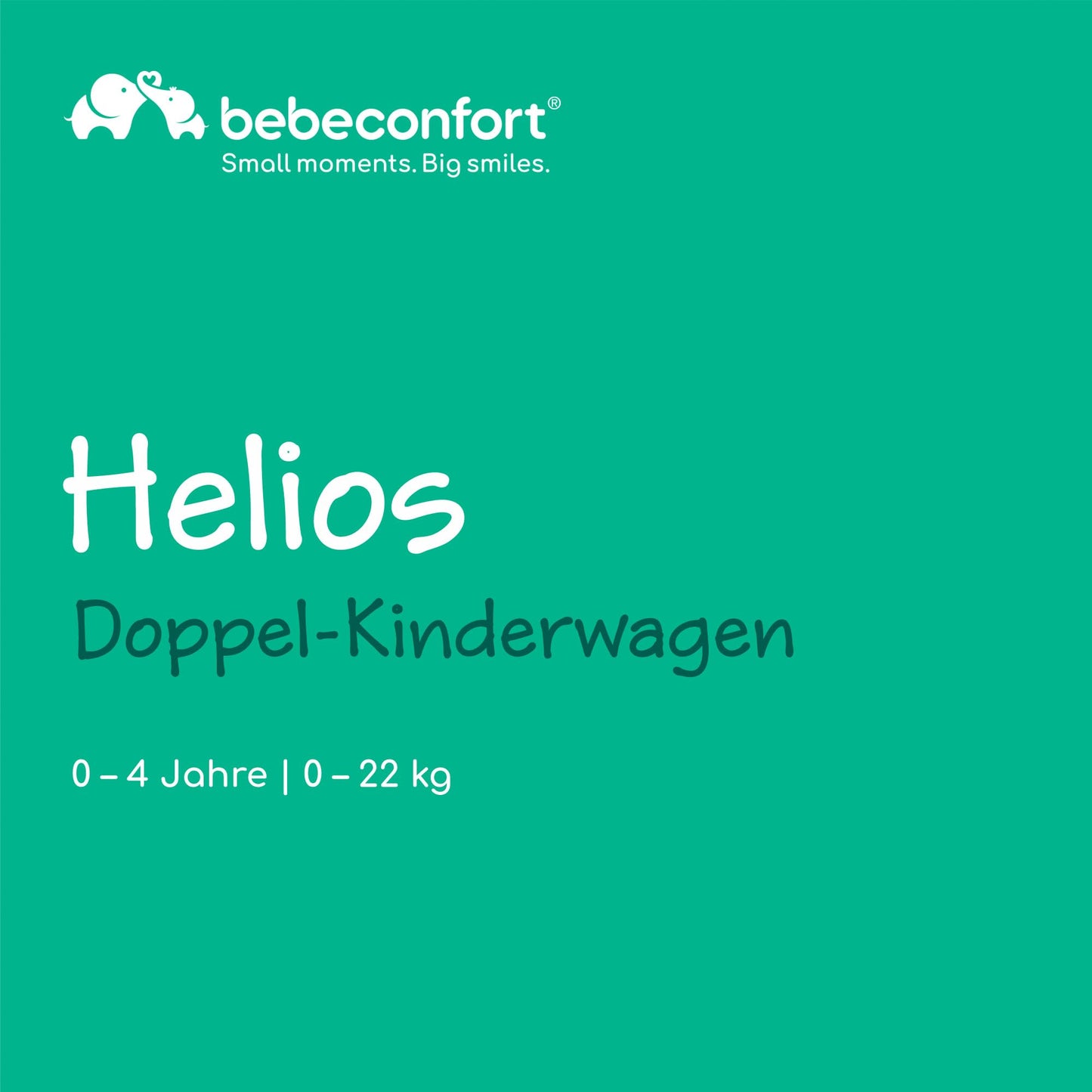 Bebeconfort Helios 2-in-1 Geschwisterwagen ab Geburt – Graphite