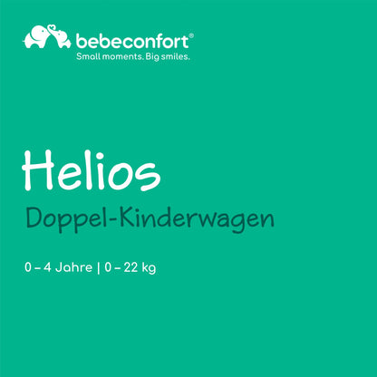 Bebeconfort Helios 2-in-1 Geschwisterwagen ab Geburt – Graphite