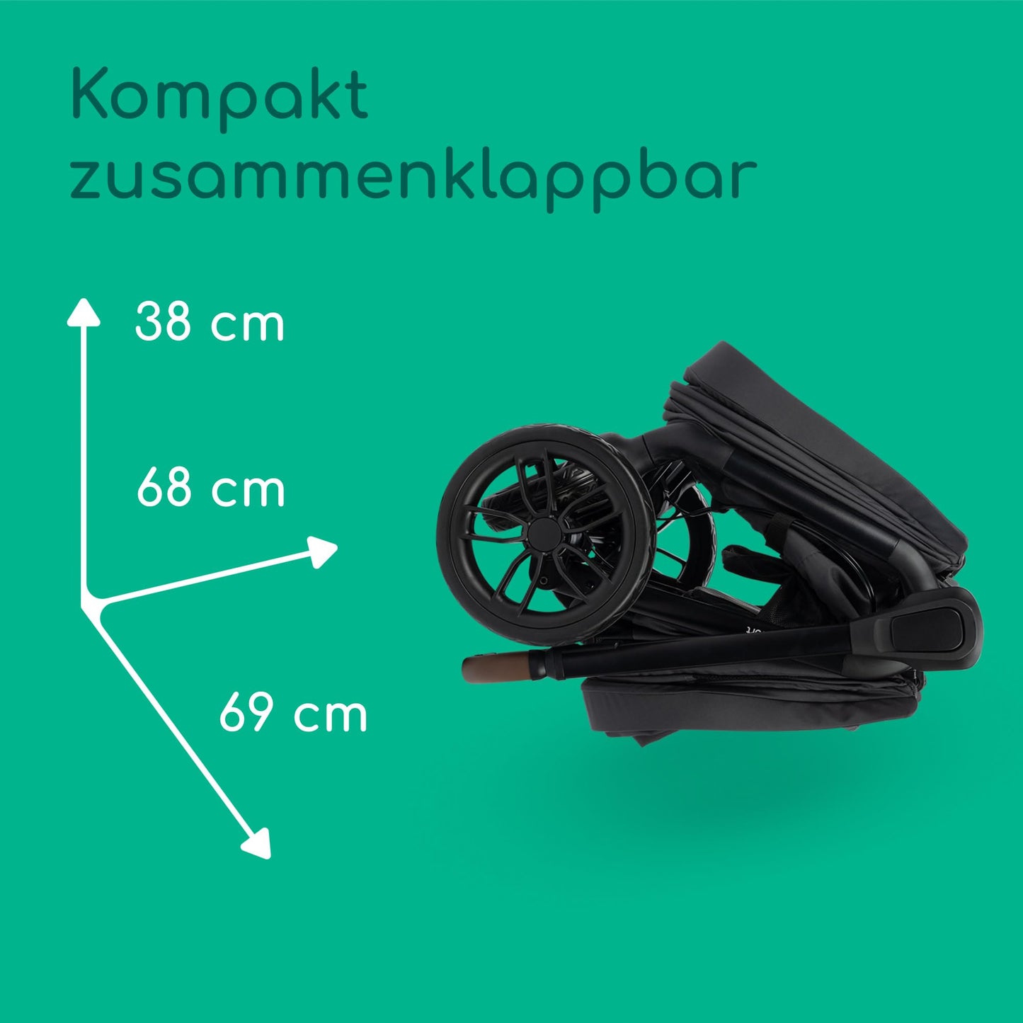 Bebeconfort Helios 2-in-1 Geschwisterwagen ab Geburt – Graphite