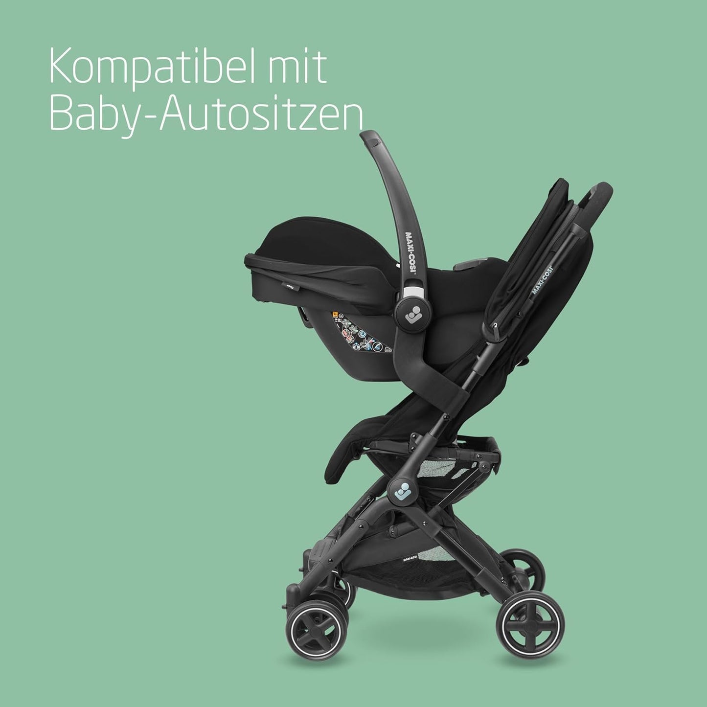 Maxi-Cosi Lara2 Buggy ab Geburt bis 22 kg, Essential Black