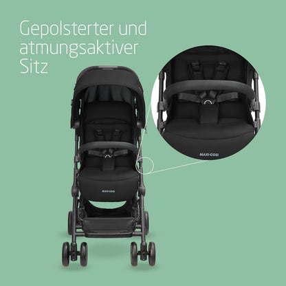 Maxi-Cosi Lara2 Buggy ab Geburt bis 22 kg, Essential Black