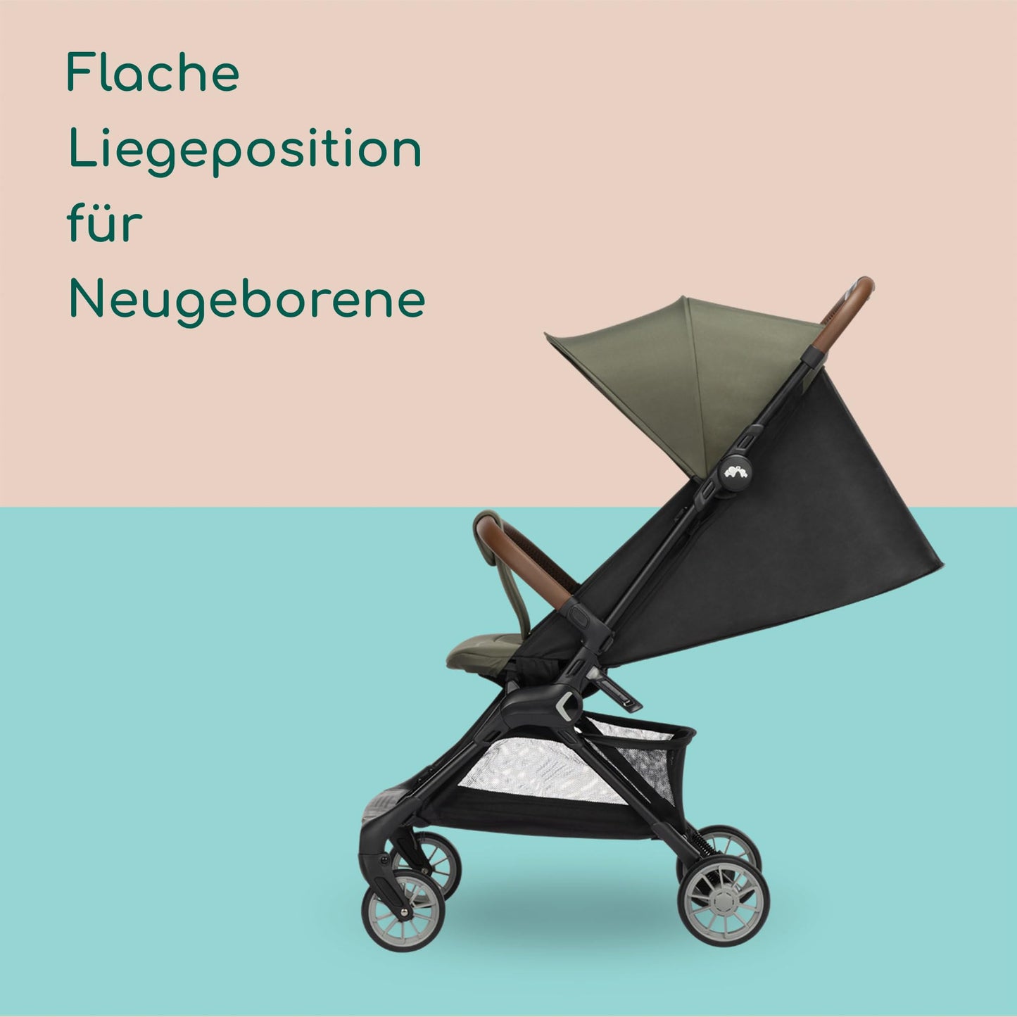 Bebeconfort Zephir Reise-Buggy 5,6 kg, Kabinengröße – Mineral Green