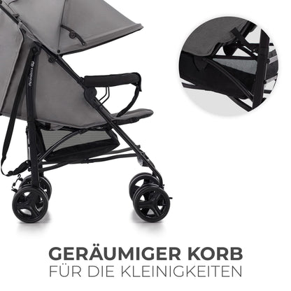 Kinderkraft TIK Sportwagen Grau – leicht 6,5 kg, bis 17 kg, faltbar
