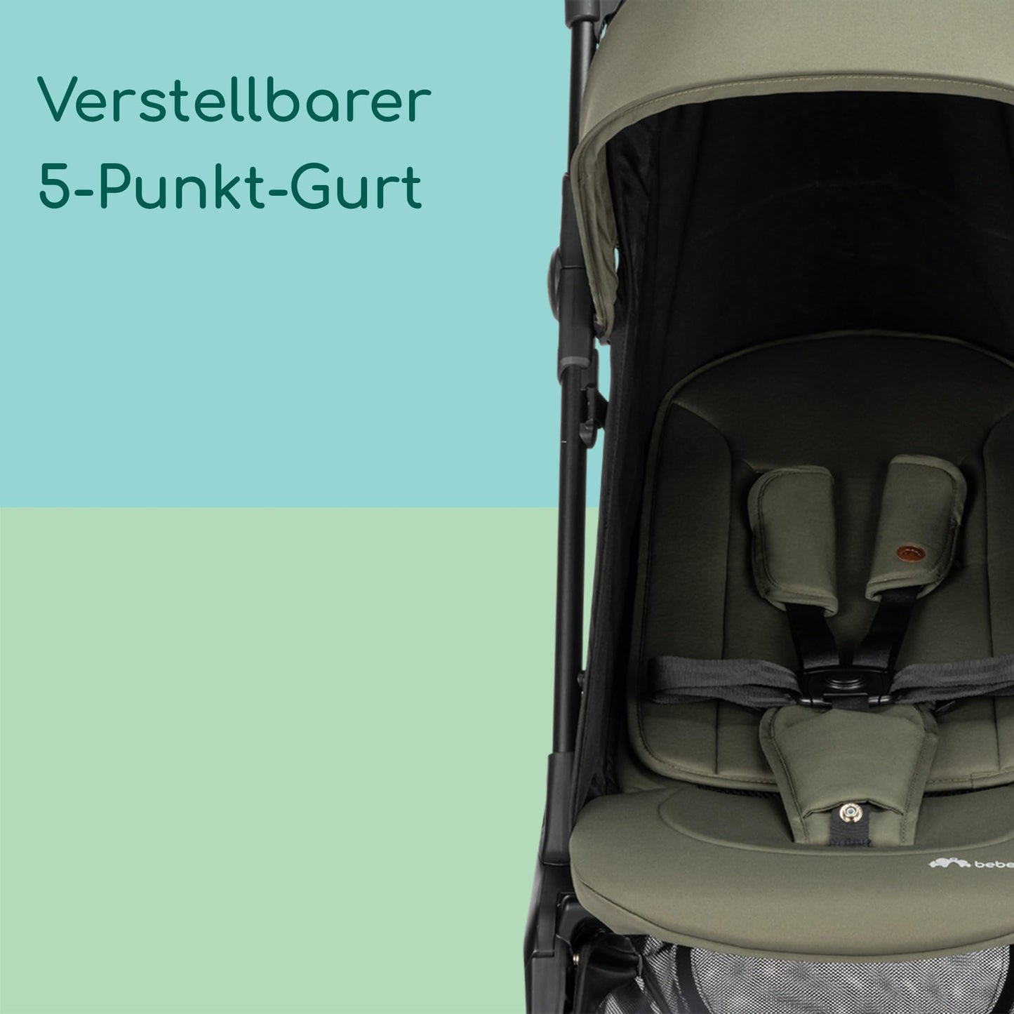 Bebeconfort Zephir Reise-Buggy 5,6 kg, Kabinengröße – Mineral Green