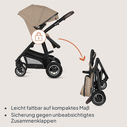 Lionelo Bianka Kinderwagen 3 in 1 mit Babywanne & Autositz