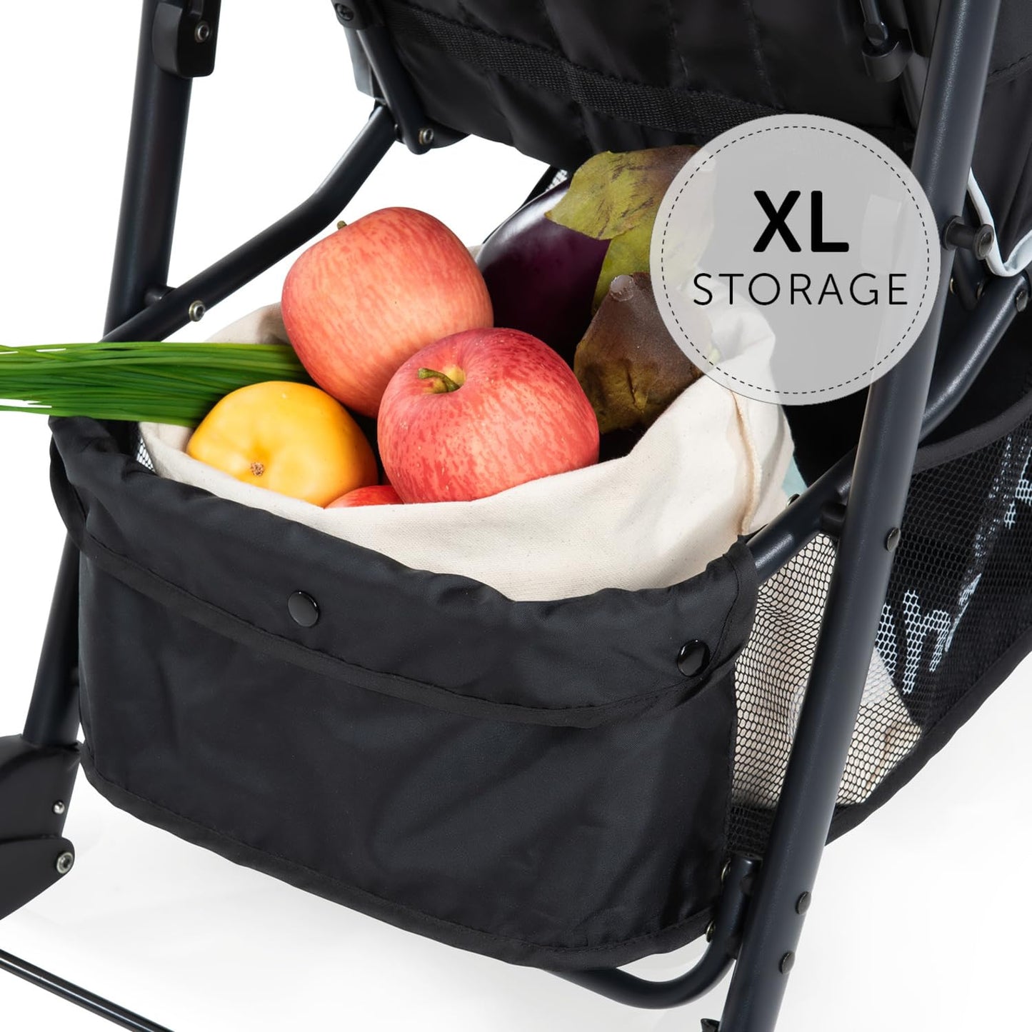 hauck Shopper Neo II Buggy Schwarz/Grau – Liegeposition ab Geburt