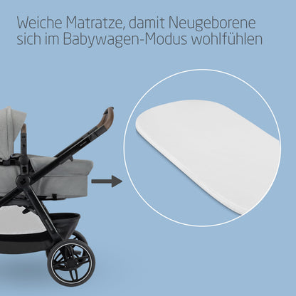Maxi-Cosi Zelia Select Trio 3 in 1 Kinderwagen Set, Grau
