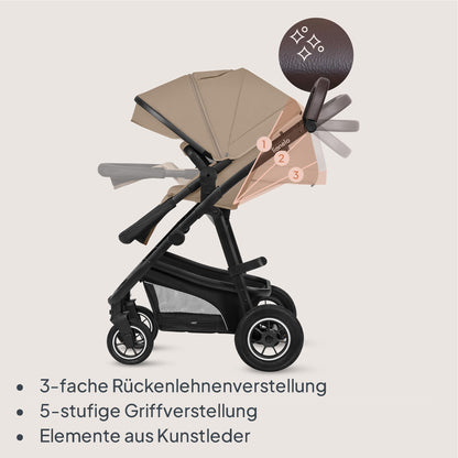 Lionelo Bianka Kinderwagen 3 in 1 mit Babywanne & Autositz