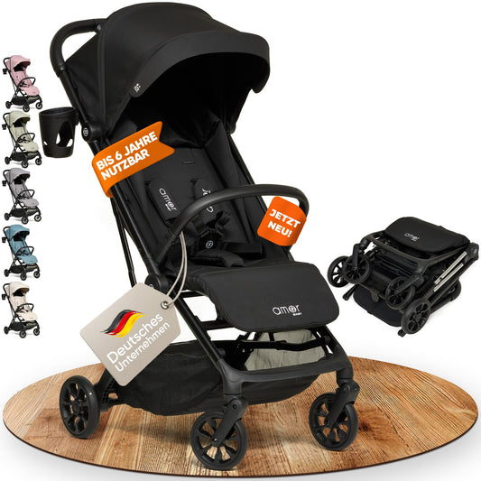 Amor Baby Reisebuggy, Einhand-Faltsystem, kompakt & leicht