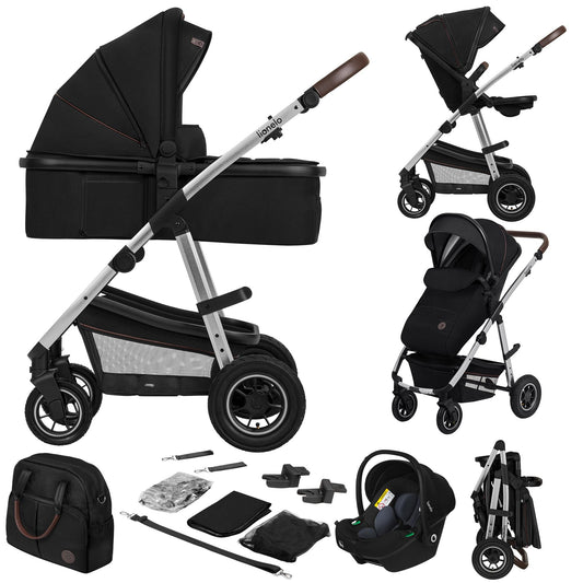 LIONELO Amber 3-in-1 Kombikinderwagen – i-Size, Luftreifen, UPF 50+