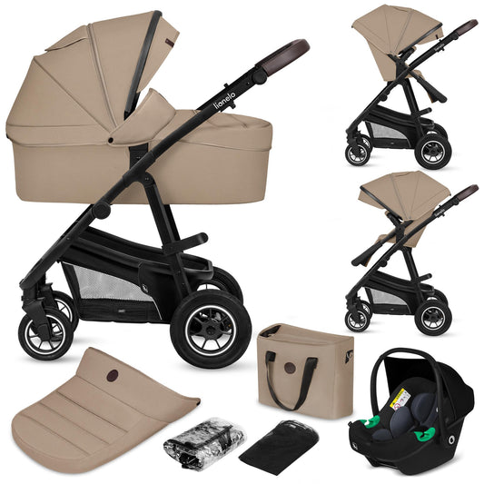 Lionelo Bianka Kinderwagen 3 in 1 mit Babywanne & Autositz