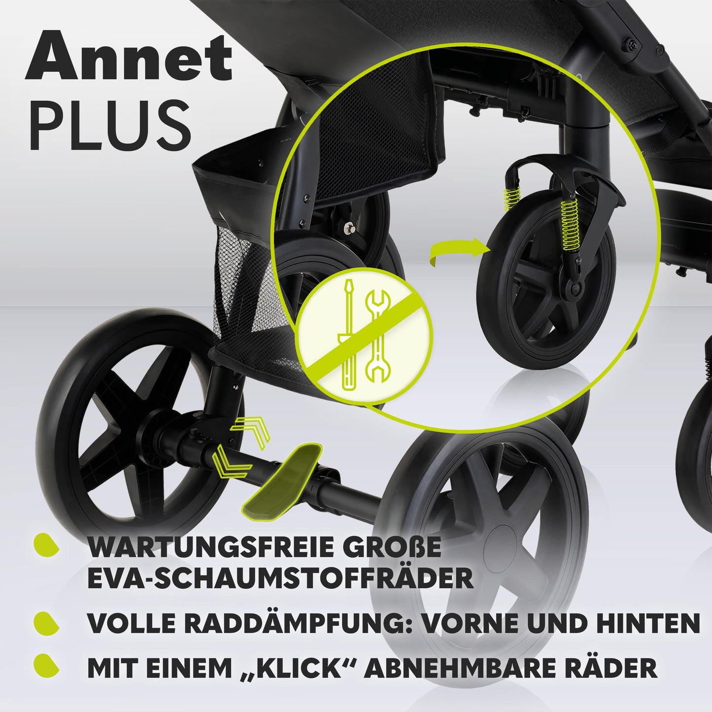 Lionelo Annet Plus Buggy ab Geburt bis 22 kg, faltbar