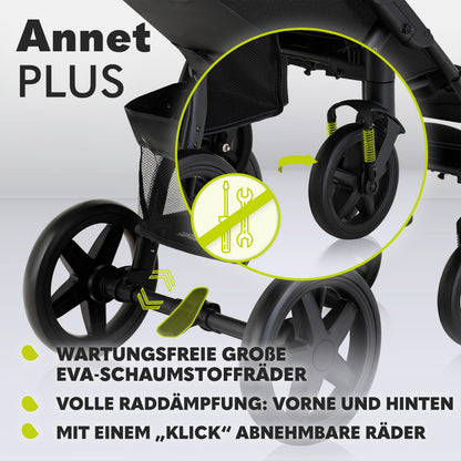 Lionelo Annet Plus Buggy ab Geburt bis 22 kg, faltbar