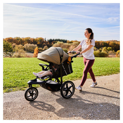 hauck Runner 3 Olive – Dreirad-Kinderwagen mit XL Lufträdern