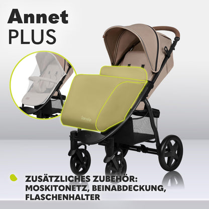 Lionelo Annet Plus Buggy ab Geburt bis 22 kg, faltbar