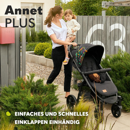 Lionelo Annet Plus Buggy ab Geburt bis 22 kg, faltbar